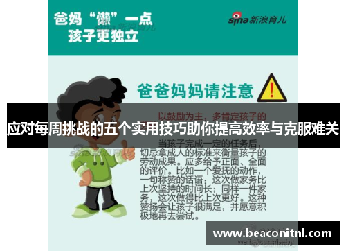 应对每周挑战的五个实用技巧助你提高效率与克服难关